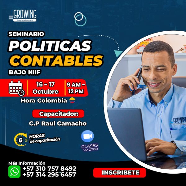 PORTADA POLITICAS CONTABLES Seminario Políticas Contables Bajo NIIF